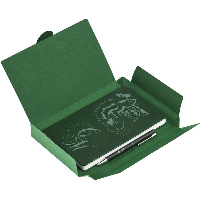 Подарочный набор ежедневник с ручкой "Fermo" с гравировкой 