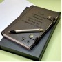 Набор ежедневник с ручкой Parker "Kempten" c именной гравировкой 