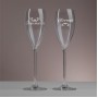 Подарочный набор бокалов для шампанского "Cristal" с гравировкой