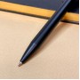 Шариковая ручка с именной гравировкой "Rioni" черный-серебро