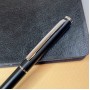 Шариковая ручка с именной гравировкой "Marezo", черный/серебро
