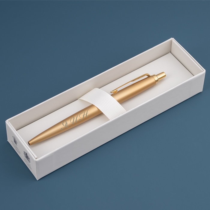 Шариковая ручка Parker Jotter Gold с именной гравировкой - купить недорогов интернет-магазине PRESENTIQUE