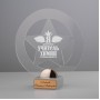 Награда "Этна" из акрилового стекла с гравировкой 